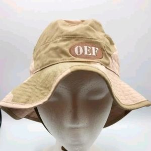 Task Force Desert Camo Floppy Jungle Hat Afghanistan Operations Size 7 3/4 NWOT